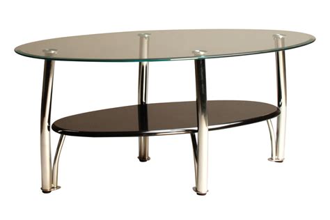 Black Chrome And Glass Cocktail Table And 2 End Tables At Gardner White