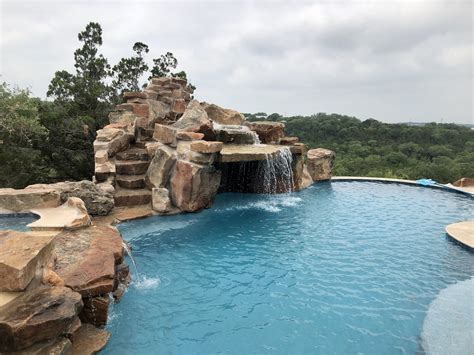 Huge Rock Waterfall Swimming Pool Slides Swimming Pool Builder Rock