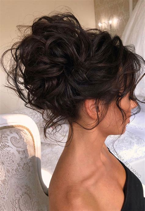 Messy Updo Hairstyles That Will Leave You Speechless Textured Updo Hairstyle For Dark