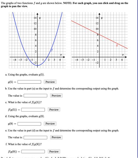 Solved The Graphs Of Two Functions F And G Are Shown Below Chegg Com