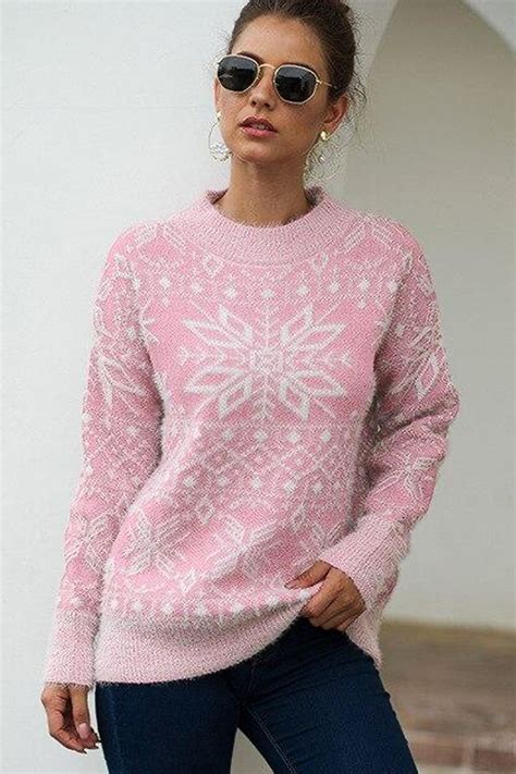 Christmas Snowflake Sweaters Women Sweaters Winter Sweaters For
