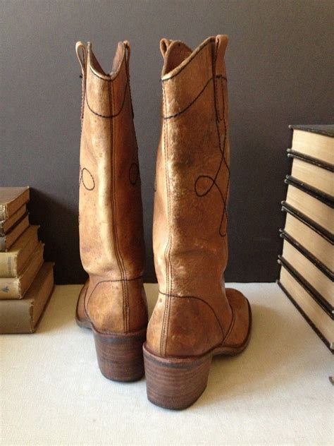 Brown Vintage Boots Brown Boots Leather Riding Boots Conversion