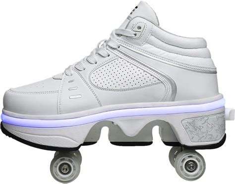 Shoes Invisible Roller Skates 2 In 1 Removable Roller Skates Skating Double Row Deformation