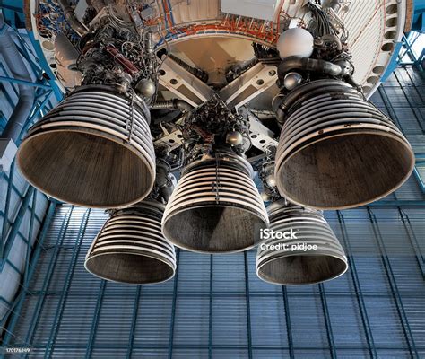 Saturn 5 Rocket Engine And Exhaust Pipes Stock Photo Download Image