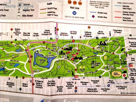 Map Of Golden Gate Park San Francisco Maps For You