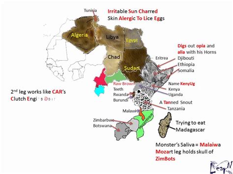 How To Memorize Map Of Africa Map Of World