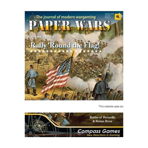 Compass Games Paper Wars 96 Rally ‘round The Flag