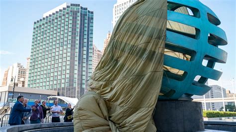 Detroits Huntington Place Unveils Floating Citadel Sculpture