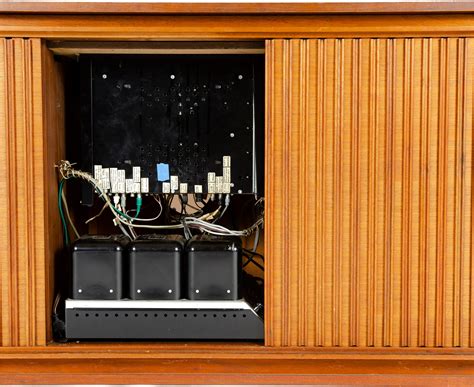 1960s Three Piece Walnut Stereo Cabinet By Barzilay For Sale At 1stdibs Barzilay Stereo