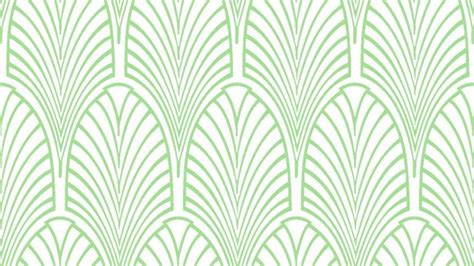 Art Deco Wallpapergreenpatternleaflinewallpaper 51875