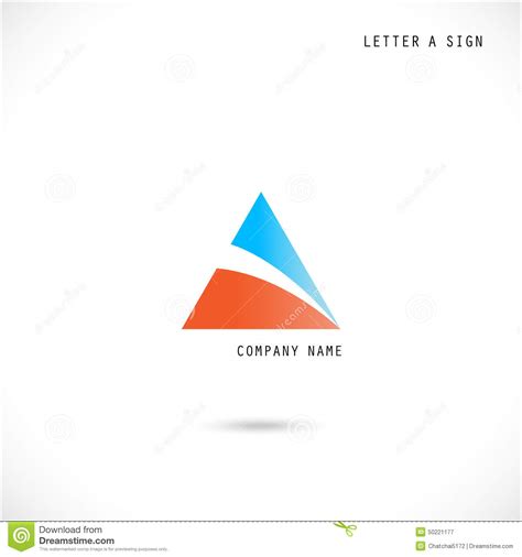 Creative Letter A Icon Abstract Logo Design Vector