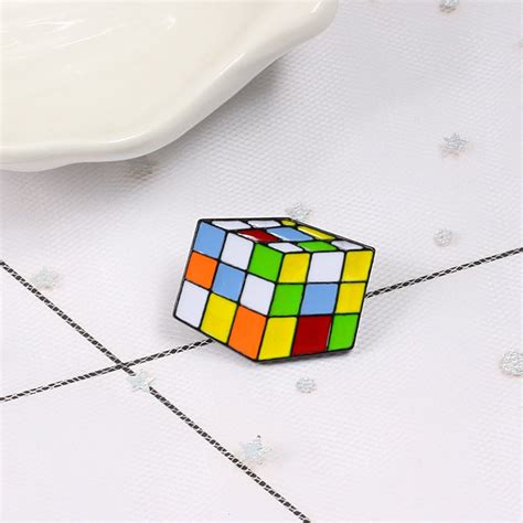 Rubiks Cube Enamel Pin Distinct Pins