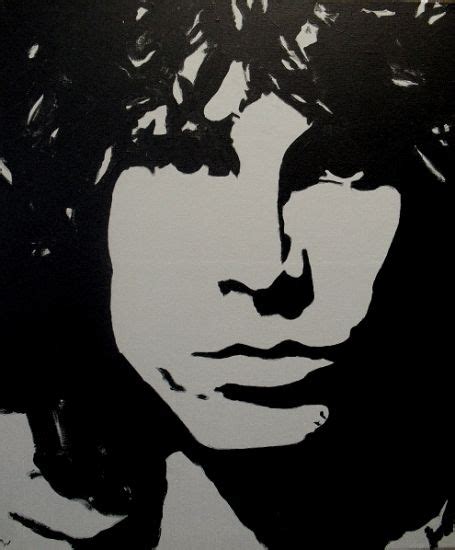 Stars Portraits Portrait Of Jim Morrison By Dutch036 Silhouette Art