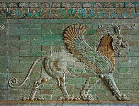 Winged Lion Ancient Babylon Ancient Persia Ancient Persian