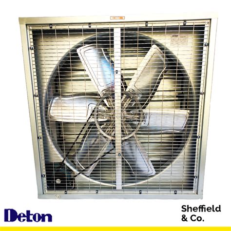 Deton Industrial Propeller Fan 38 Belt Driven With Front Grill And