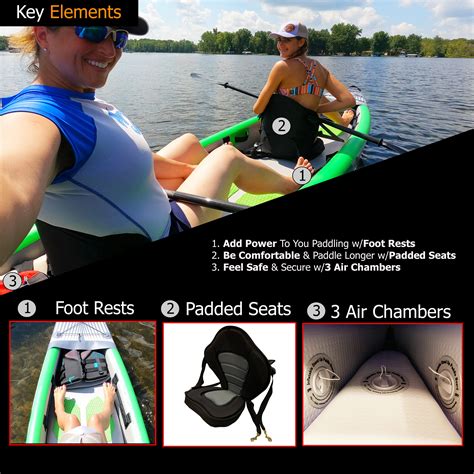 Jlf 15 Ft Tandem 2 Person Inflatable Kayak Set Jlf Adventures