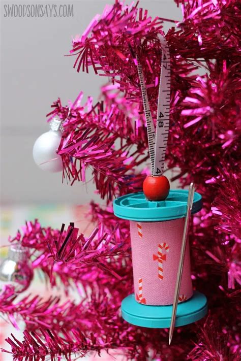 How To Make An Upcycled Thread Spool Ornament Sewn Christmas