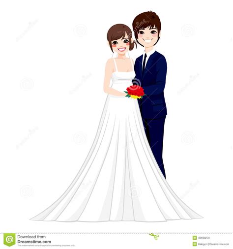 asian wedding couple posing stock vector illustration of asian ceremony 49698270