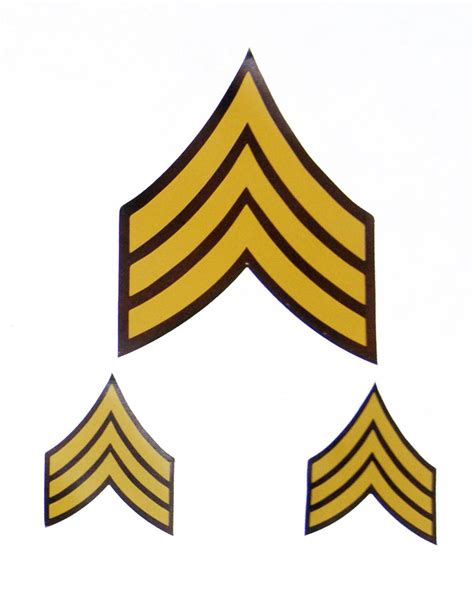 Military Army Sergeant Sgt Stripes Vinyl Decal Sticker Set Of Etsy