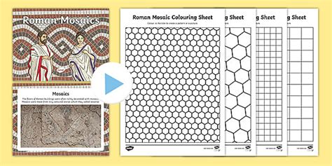 Roman Mosaic Art For Kids Lesson Teaching Pack Powerpoint