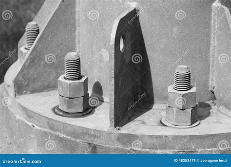 Pipe Flange With Bolts Stock Image Image Of Pipe Bolts 48353479