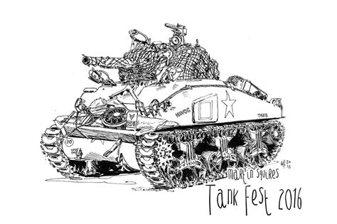 Sherman Tank Sketch At Explore Collection Of