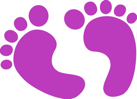 Purple Baby Feet Clip Art At Vector Clip Art Online