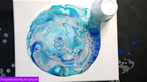 34acrylic Pour Flip Cup Technique Beautiful And Enjoyable Easy And