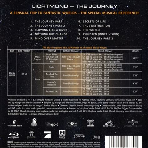2016 Lichtmond The Journey 3d2d Dolby Atmos Demo Discdolby Demoother