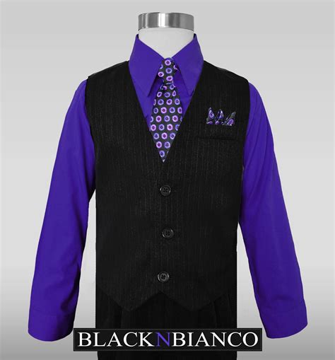 Black Suit Purple Shirt Black Tie Ubicaciondepersonascdmxgobmx
