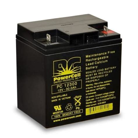 Powercell Pc12300 120v 300 Amp Hour Lead Calcium Battery