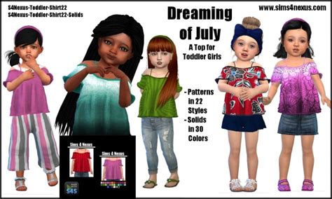 Dreaming Of July Top By Samanthagump At Sims 4 Nexus Sims 4 Updates