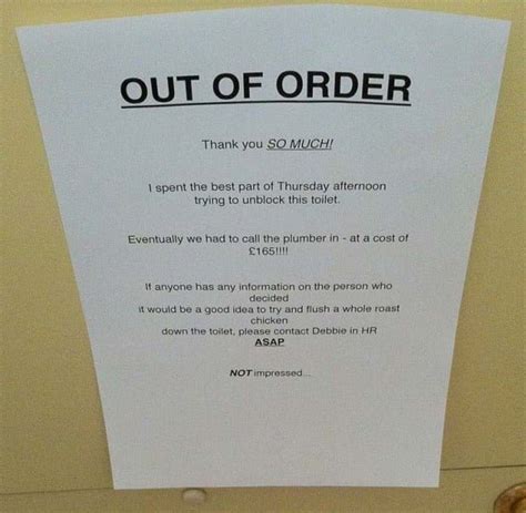 Hilarious Office Signs People Have Seen At Their Workplace Bouncy Mustard