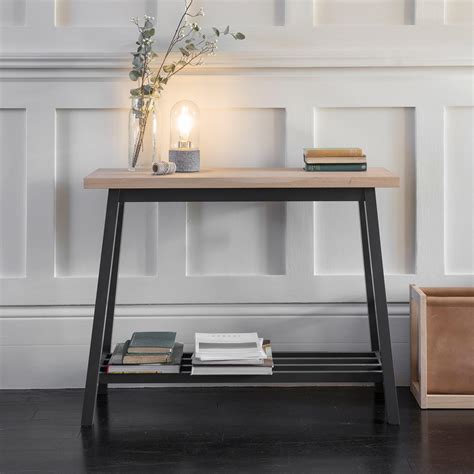 Modern Console Table Or Hallway Table In Oak And Beech Wood