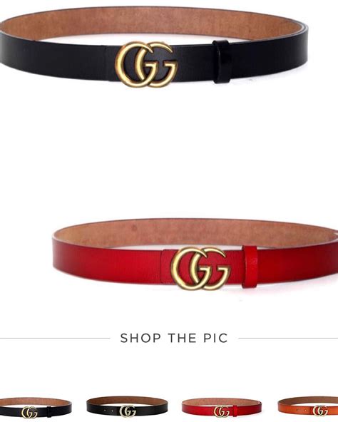 Liketoknowit Gucci Dupe Leather Women Leather Gucci Belt