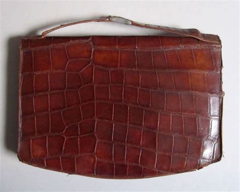 Vintage Leather Attache Case Or Bag C1940s Etsy Uk Leather Vintage Leather Bag Vintage