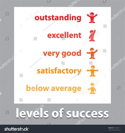 Levels Of Success A Turn Based Scheme Vector Illustration