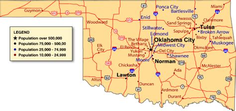 Major Cities Oklahoma
