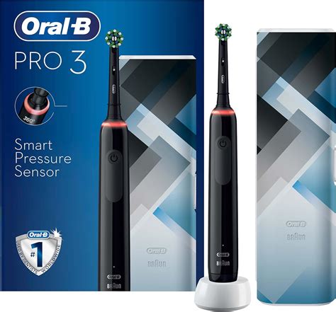 Oral B Pro 3 Electric Toothbrush With Smart Pressure Sensor 1 Cross Action Toothbrush Head