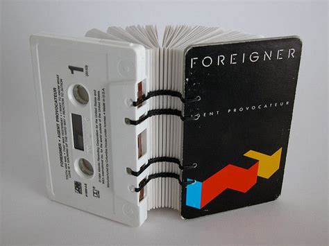 Foreigner Cassette Tape Book Tape Art Bookbinding Cassette Tapes