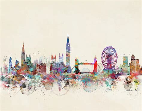 London Skyline Robert Czibi Art Paintings Prints Buildings