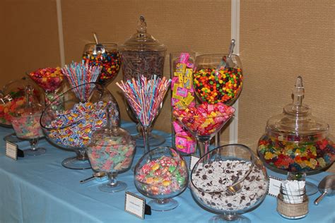 Rainbow Candy Table We Made With Everyones Favorites Candy Bar Party