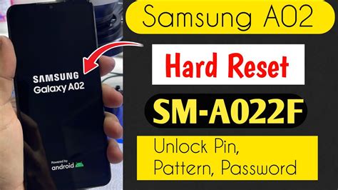 Samsung Galaxy A02 Unlock Pinpatternpassword Hard Reset Samsung A02