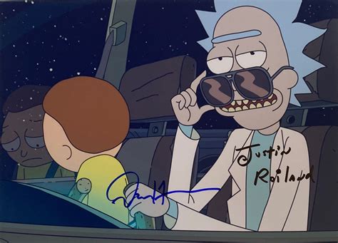 Autograph Signed Rick And Morty Photo