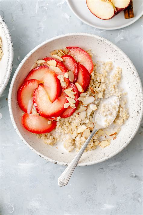 Healthy Breakfast Quinoa With Coconut Milk And Apples Andie Mitchell
