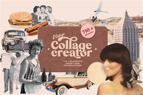 Vintage Collage Creator 710 Png Design Cuts