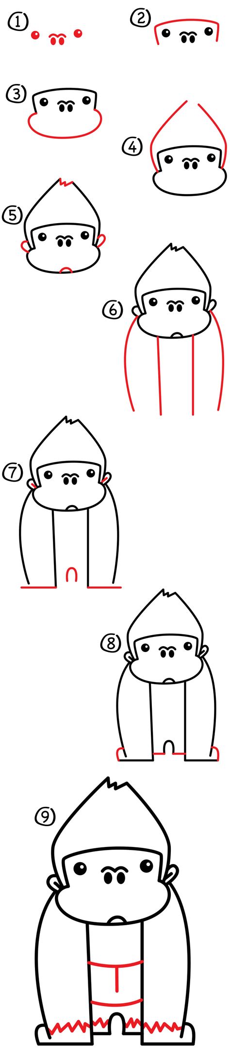 Https://tommynaija.com/draw/how To Draw A Baby Gorilla Easy
