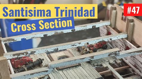 Model Ship Santisima Trinidad Cross Section Part