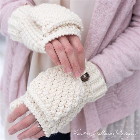 Ravelry Double Seed Stitch Convertible Mittens Pattern By Kirsten Holloway