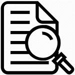 Magnifying Glass Icon Document Magnifier Works Icons
